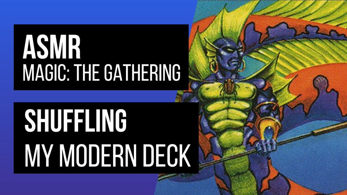 Flicker_whisper's tweet photo. Happy Wednesday! 🌄 Do you like the sounds of shuffling #MagicTheGathering cards? Today I'm trying out something different in a bonus #mtgasmr video! 🧜‍♂️ No talking, just shuffling 🤫

▶️ https://t.co/lQTHokZgoL https://t.co/B7KNxzwoTh
