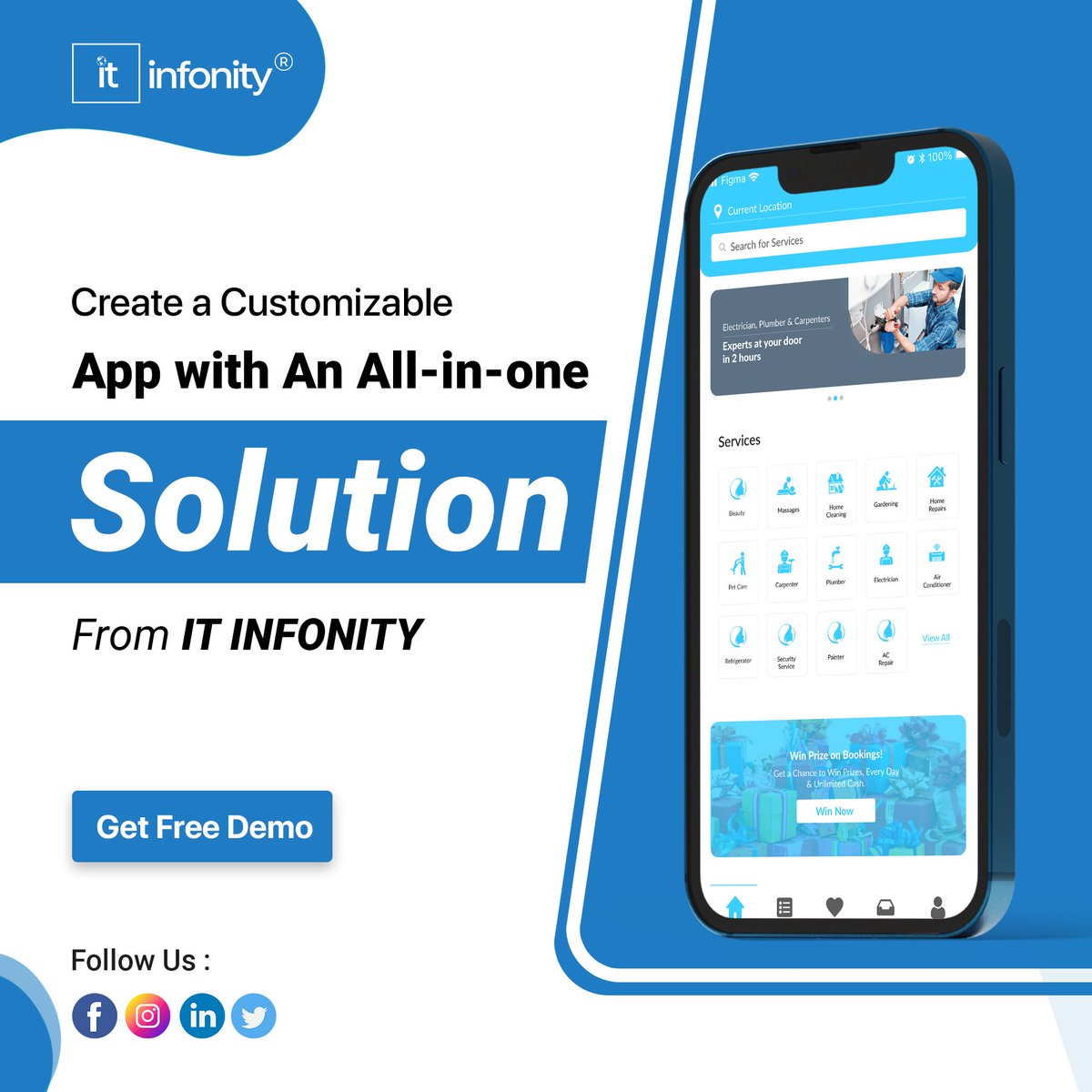 Looking to launch a successful customizable mobile app?

#customappdevelopment #customappsolutions #growyourbusiness  #customappdesign #mobileappdevelopment #mobileappdevelopmentcompany #onlineservices #startbusinessonline #appdevelopers #technology #itinfonity
