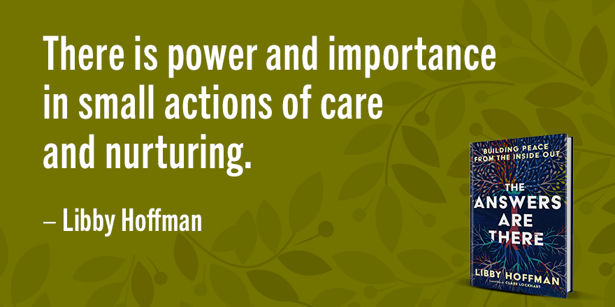 catalyzingpeace's tweet photo. Care and kindness, expressed over time, are transformational - for people and communities. Networks of care unleash new power. Look for small ways to show care for others today.
#theanswersarethere #insideoutpeace #peacebuilding #kindness https://t.co/Iw4SHCzJee