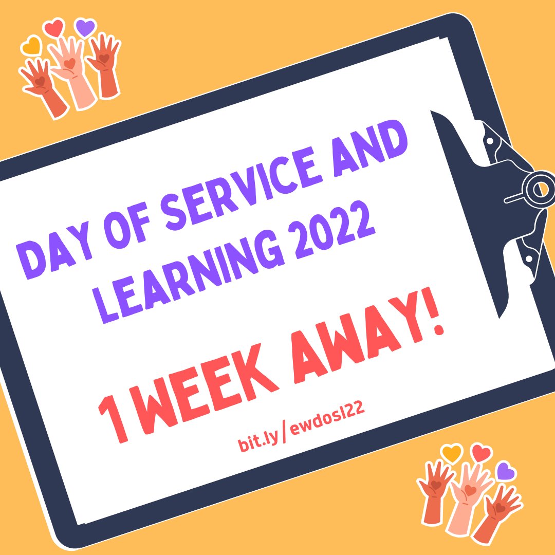 One more week until The Wheatley School's Day of Service and Learning! To find out how to support our event please go to bit.ly/ewdosl22 #EWLearns