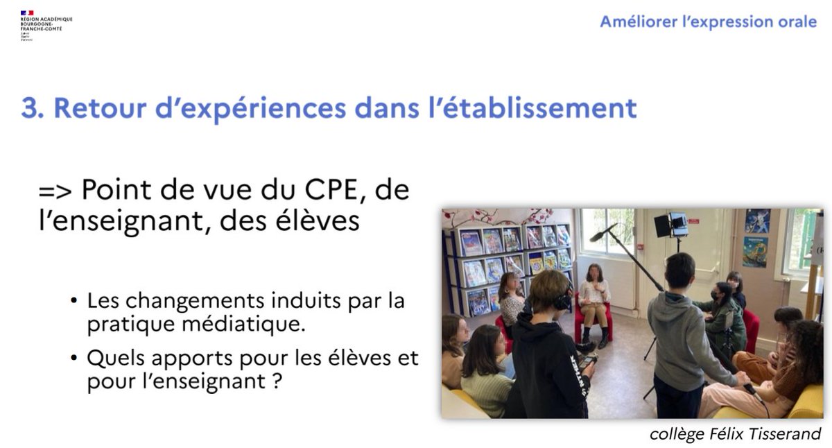 #SéminiareDRNE des retours de Vie scolaire : entraide, collaboration, estime de soi, se prouver la capacité de faire, faire partie d'un projet, d'un groupe