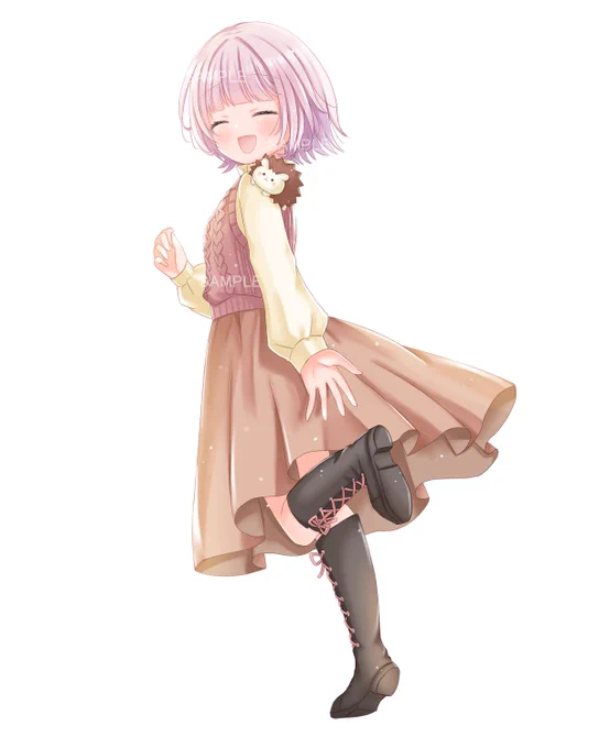 2枚の差分イラストを提供させて頂きました 