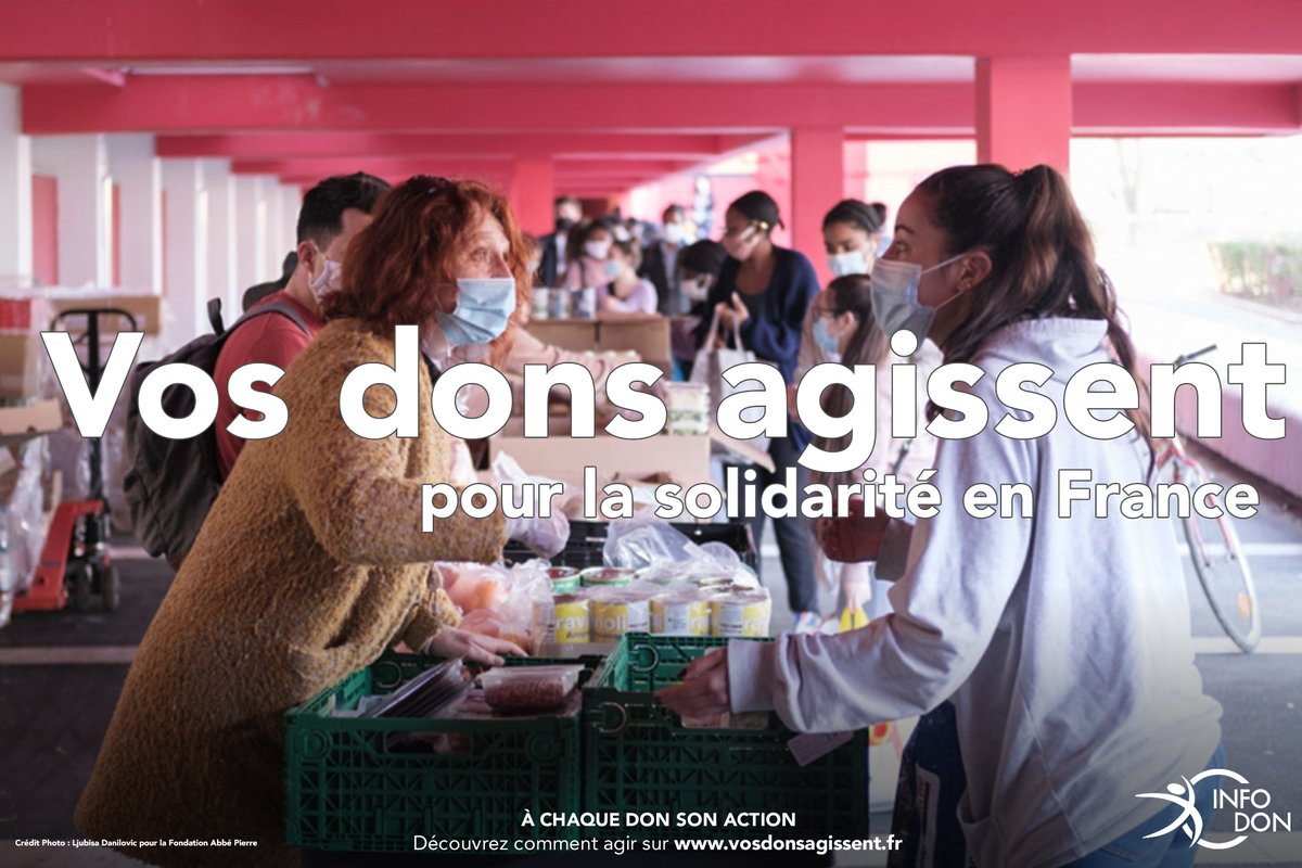 #VosDonsAgissent En 2022, votre générosité a permis d’apporter des repas à des personnes en situation de précarité. Grâce à vous, de nombreuses autres actions de solidarité en France vont pouvoir être menées. Merci ! 
Rendez-vous sur : vosdonsagissent.infodon.fr
<a href="/generosites/">France générosités</a>
