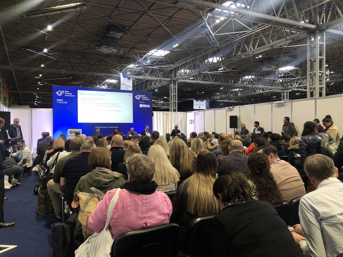 At the Best Practice Show and an interesting discussion led by @BMA_GP about the effectiveness of Primary Care Networks. Some great wins but also difficulties particularly with rural populations when it comes to operating at scale.