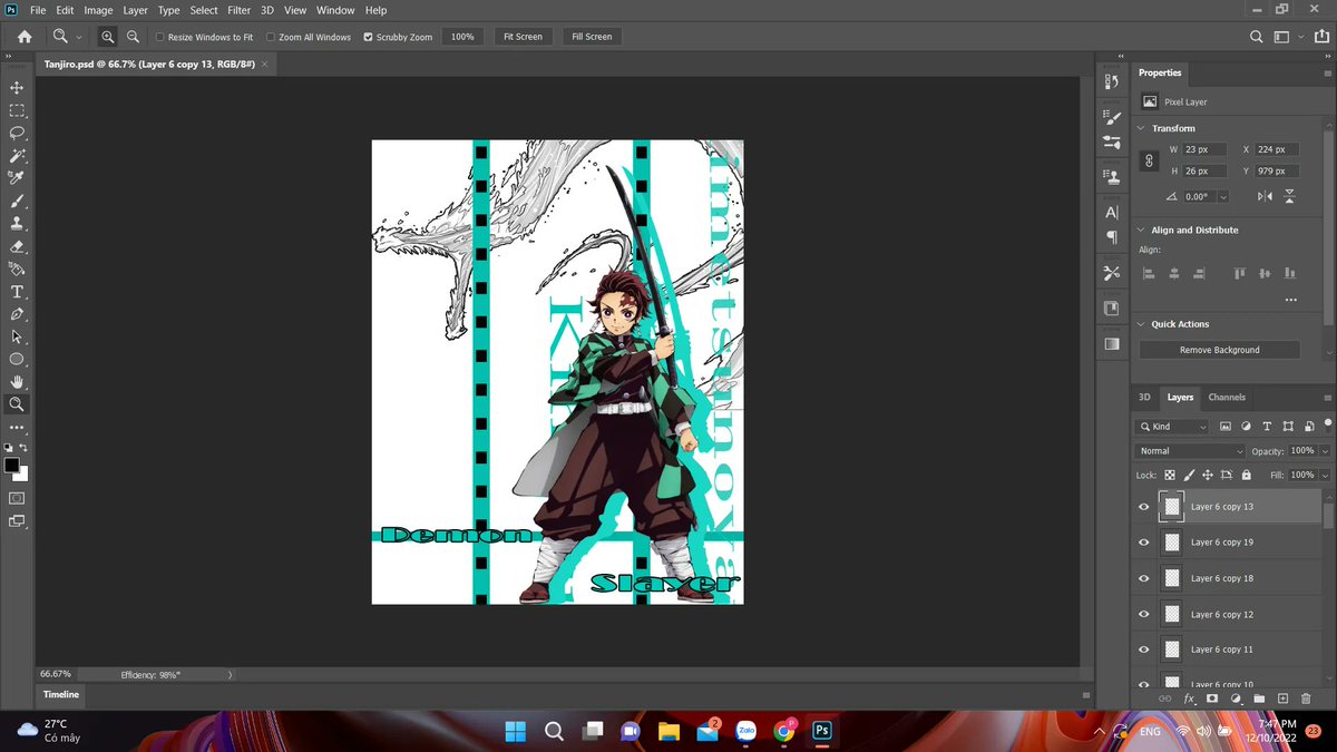 I'm trying to learn Photoshop, I've only been learning for a few days but here's what I can do now