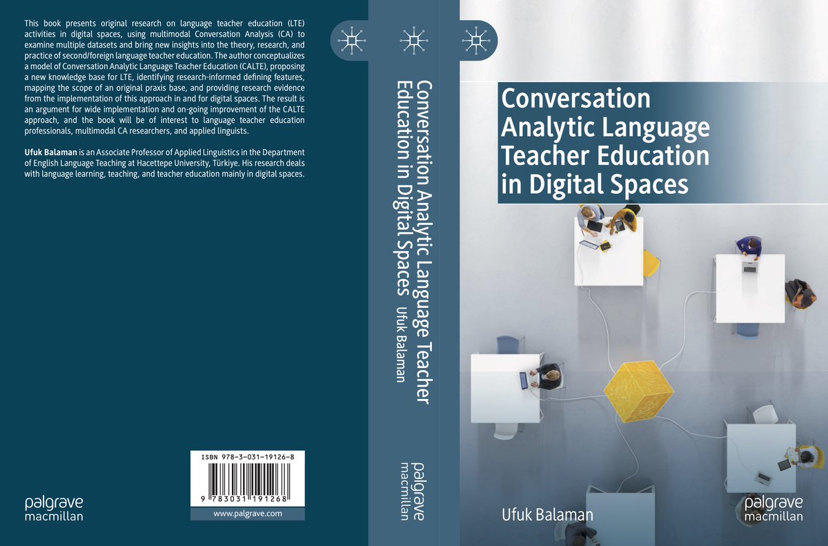 ubalaman's tweet photo. The cover is ready, and the proofs are on the way. 

Coming soon:

Conversation Analytic Language Teacher Education in Digital Spaces https://t.co/L3TGBqhHjM
