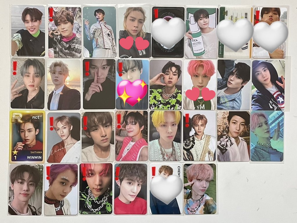 nct___luv0127's tweet photo. @teijiaa リプ失礼致します🙇‍♀️
⭕のトレカ所持しているのですが、💖＞💞の順で交換可能な物ございますでしょうか？物によりn:1も可能です🙆🏻ご検討お願い致します🙇‍♀️ https://t.co/mXjrXe8bJc