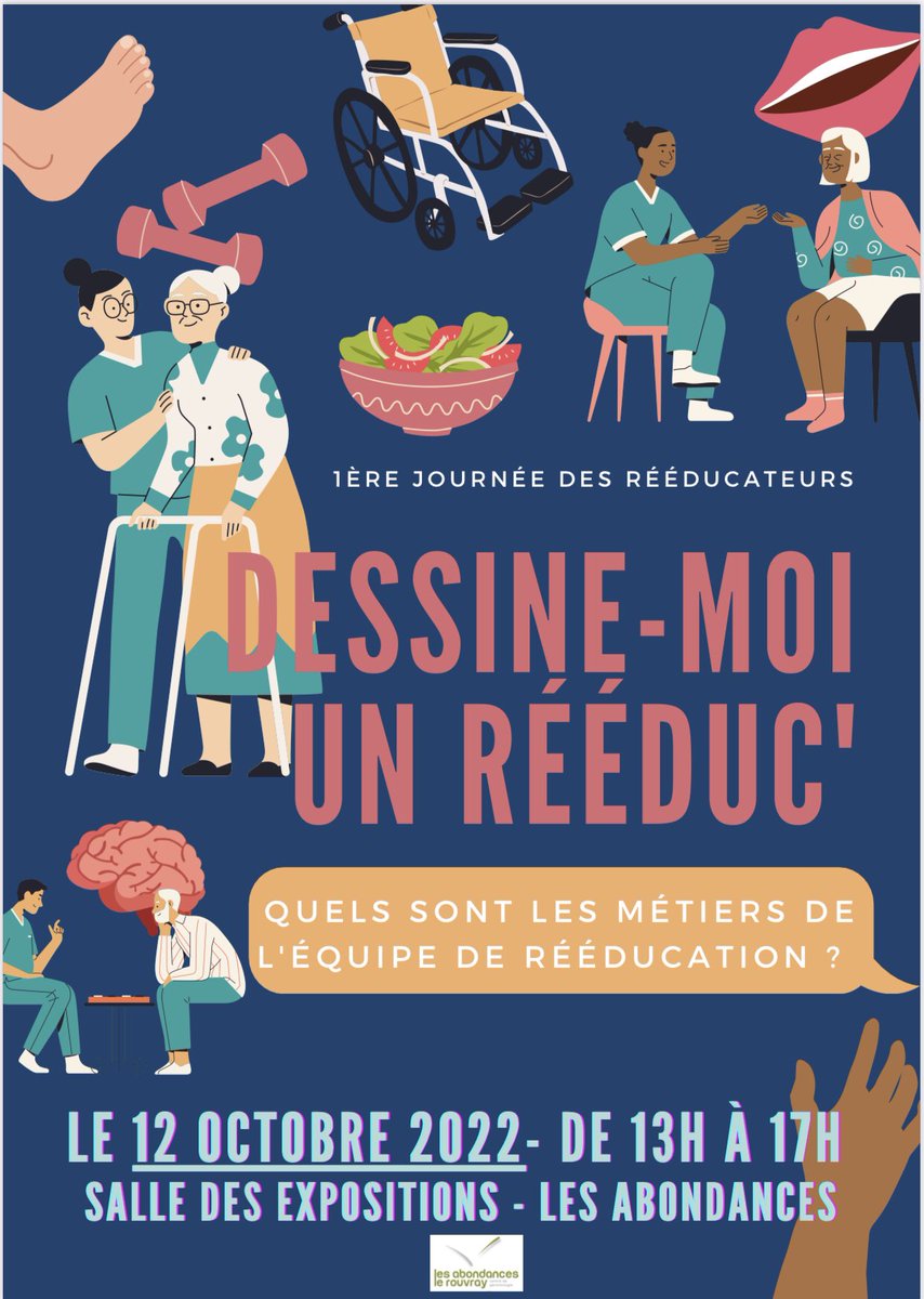 lesabondances's tweet photo. Lancement de la première journée des métiers de la rééducation au Centre de gérontologie Les Abondances-Le Rouvray ! Au programme : matinée d’échanges et de partage avec les professionnels du territoire et après-midi ouverte à tous autour d’ateliers animés par les rééducateurs. https://t.co/QG6gLP5FtC