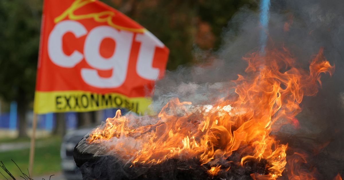 France starts forced return to work at fuel depot in showdown with