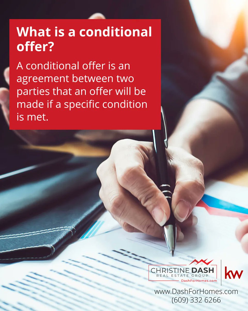 DashForHomes's tweet image. Have you heard of conditional offers?

Conditional offers are a really useful tool for buyers who have found the (almost!) perfect home, with a couple of minor details that would be deal breakers if not addressed.

#realestatetip #conditionaloffer  #realestateinfo