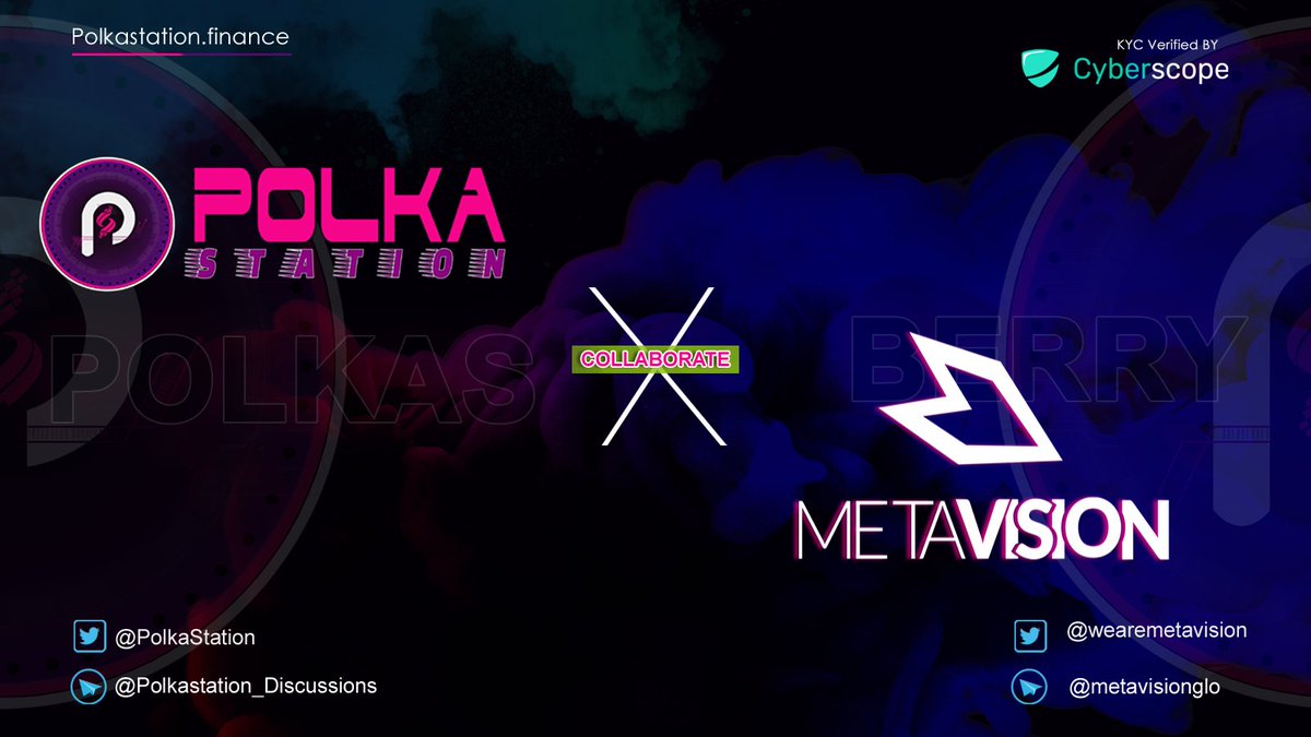 📢PARTNERSHIP ANNOUNCEMENT📢

<a href="/PolkaStation/">PolkaStation Official</a>
   is more than happy to announce the cooperation with 
<a href="/wearemetavision/">MetaVision</a> 🤝

🕹Next generation life experience, Virtual Store, Digital Marketing and Gaming metaverse. 

#BNB #POLKAS #POLKASTATION #partnership