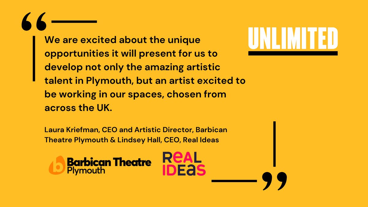 We travel to the South in Plymouth with <a href="/BarbicanTheatre/">Barbican Theatre, Plymouth</a> and <a href="/realideasorg/">Real Ideas</a>. Artists can apply for up to £20k with work that is #liveperformance, #visualarts, #animation, #digital, #music, #composition, #spatialsound and #XR.