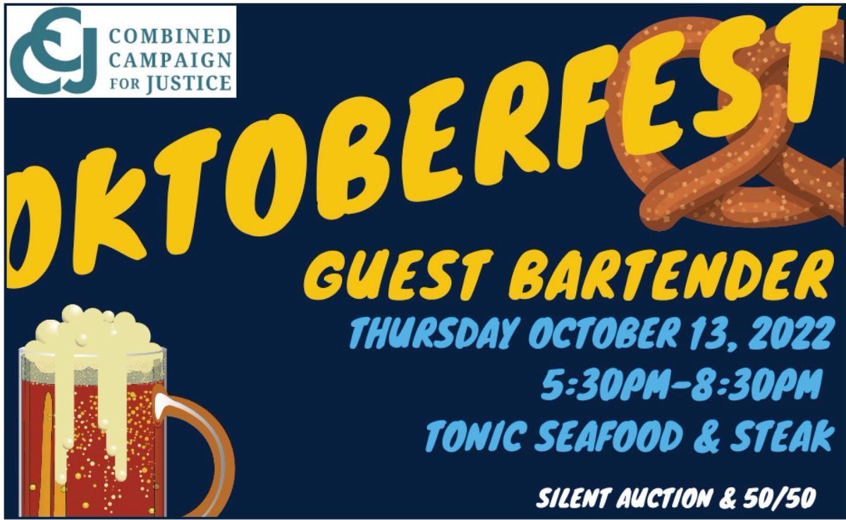PotterAnderson's tweet photo. Our partner @JoyBarrist will be guest bartending at the Combined Campaign for Justice’s Oktoberfest tomorrow @Tonicsns! Live music, silent auction, 50/50 and a chance to win a trip to a villa in Spain! 
Purchase your raffle ticket for the Spain Villa here: https://t.co/0BOrxWX4ag https://t.co/rXs388V2l9
