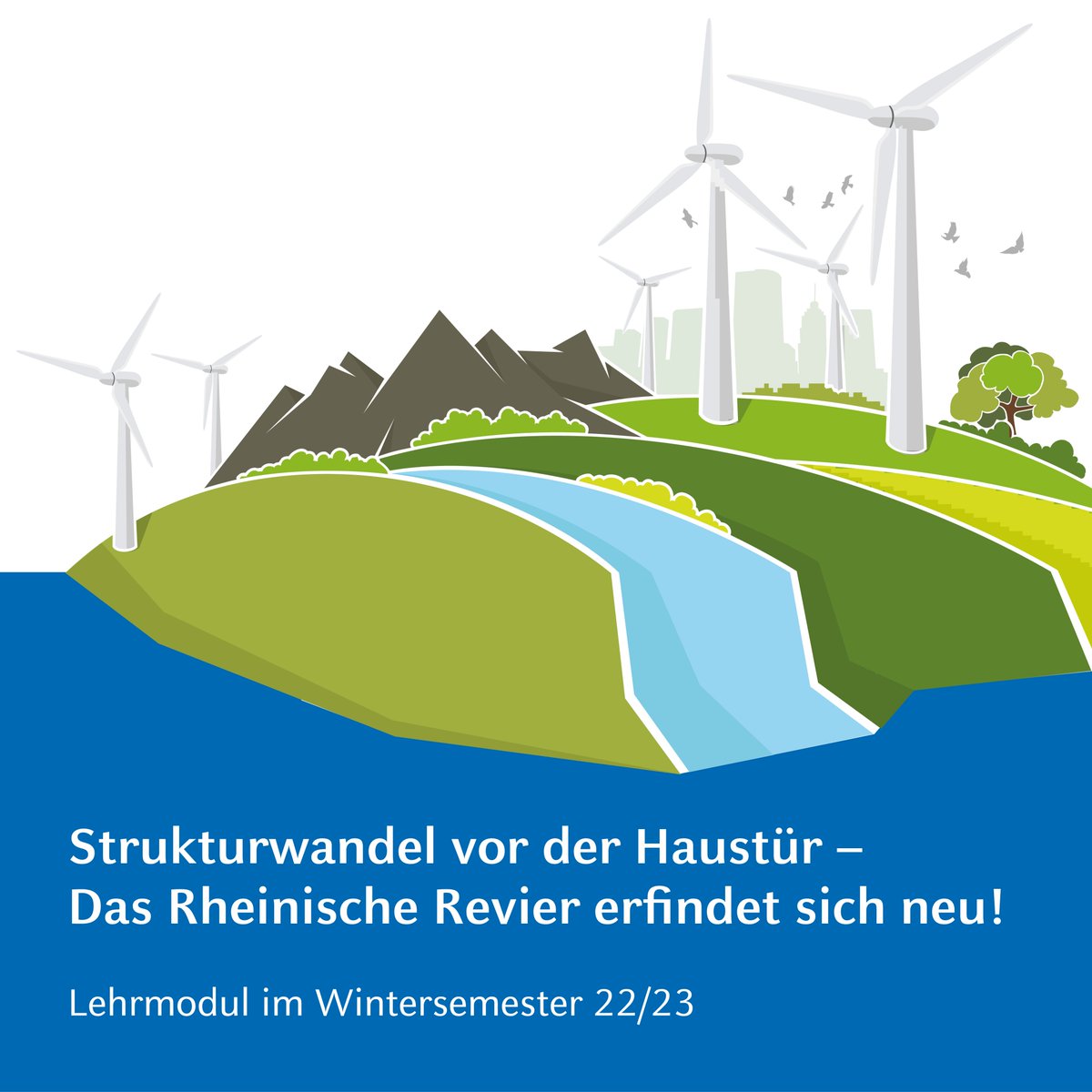 Nächste Woche startet unsere Ringvorlesung „Strukturwandel vor der Haustür – das Rheinische Revier erfindet sich neu“. An insgesamt 9 Terminen möchten wir die unterschiedlichen Aspekte dieser spannenden Transformation direkt vor der Haustüre der <a href="/HHU_de/">Heinrich-Heine-Universität Düsseldorf</a>  vorstellen.