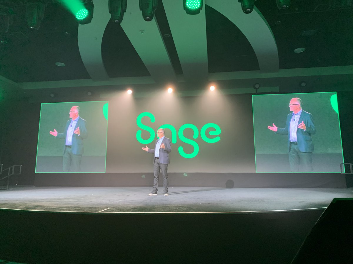 We’ve kicked off at #SageTransform with <a href="/SteveHare/">Steve Hare</a> talking to the 3000 customers here about how we are delivering on our purpose to knock down barriers so that everyone can thrive! Exciting times. <a href="/sagegroupplc/">Sage</a> <a href="/SageUSAmerica/">Sage USA</a>