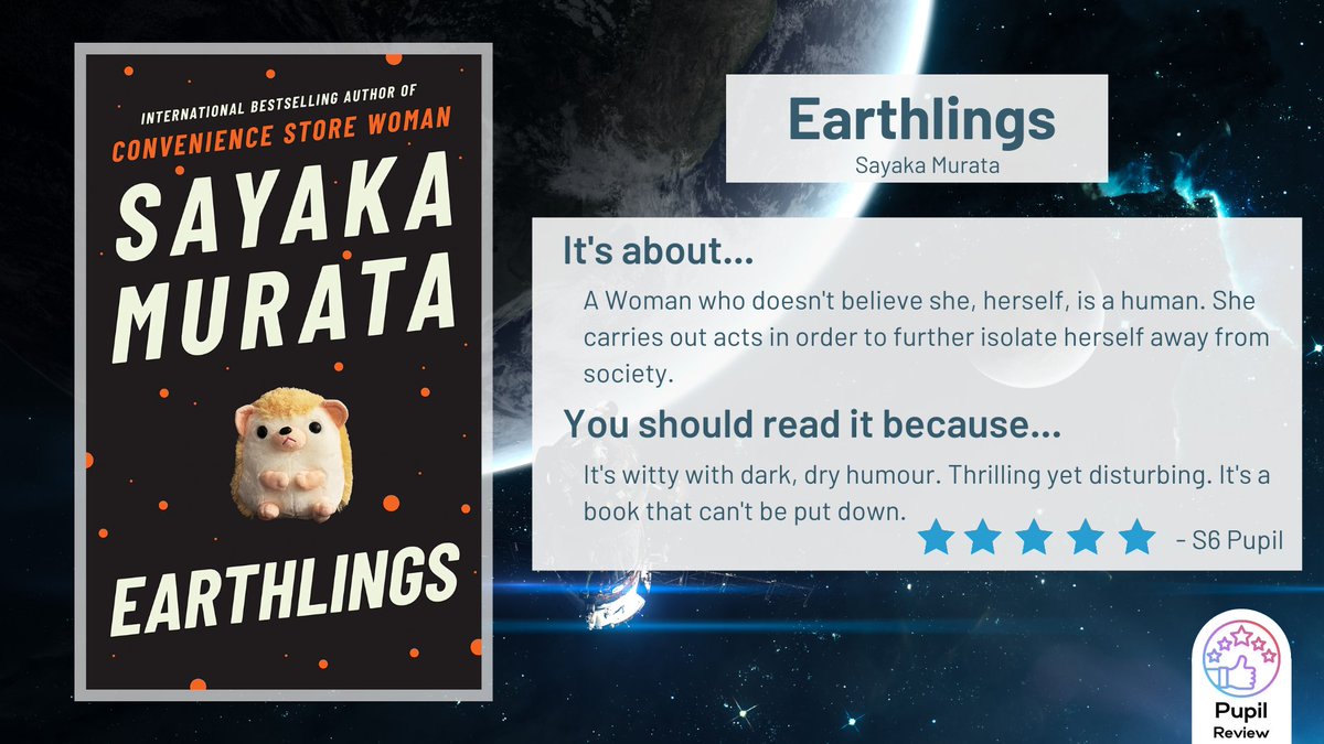 Library_DGS's tweet image. &quot;Earthlings&quot; by @sayakamurata has become very popular with many of our S6s, here&apos;s a short review!