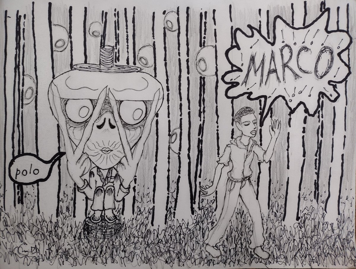 STD1118's tweet photo. #PortfolioDay I like drawing spooky art I'm still learning but I try my best https://t.co/PgJ0XeLPVz