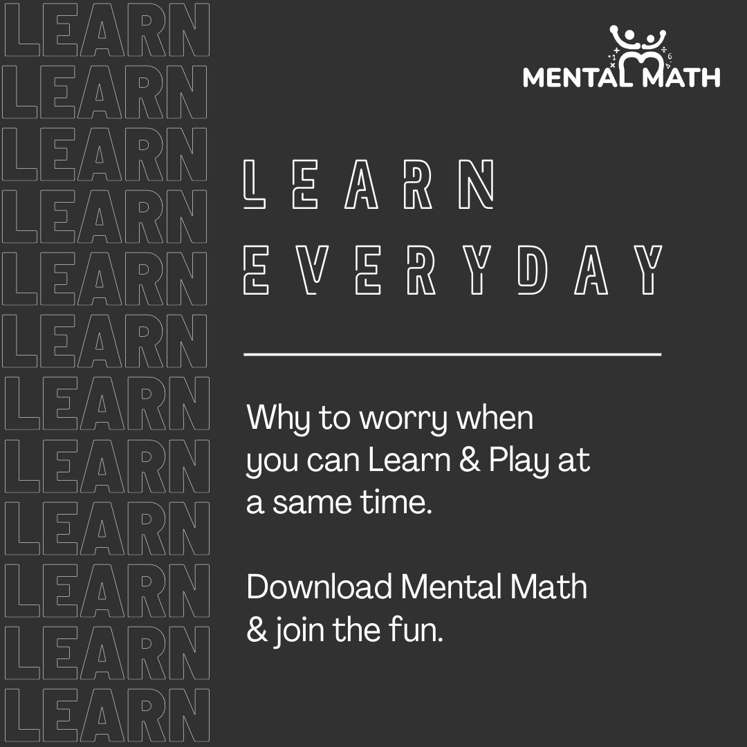 mentalmathdotme's tweet photo. Learn Everyday!!
Why to worry when you can Learn & Play at a same time.
Download Mental Math & join the fun.
Checkout the Link Below
https://t.co/iwlCIbsCTF
#mentalmath #arithmeticskills #elementarymath #arithmeticproblems #games #onlinegames #gaming #mathquiz #onlinegaming https://t.co/h2tAgPVOjO