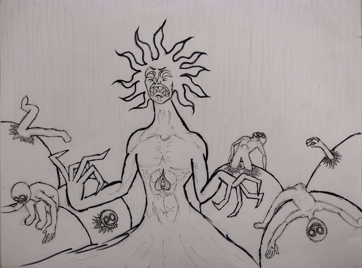 STD1118's tweet photo. #PortfolioDay I like drawing spooky art I'm still learning but I try my best https://t.co/PgJ0XeLPVz
