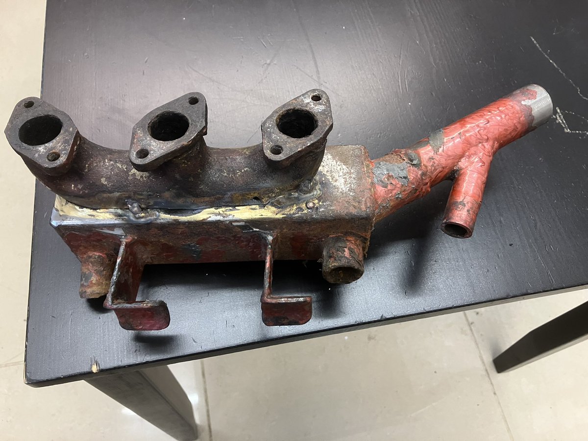 ableservicesdes's tweet photo. Was asked if we can repair this manifold off an old #canalboat engine. Told them it’s too far gone, mixture of cast iron, mild steel and stainless steel. Offered to make new and order placed. Not #mancmended but will be #MancMade @mancmade Watch this space! https://t.co/SYcqeMjy1K