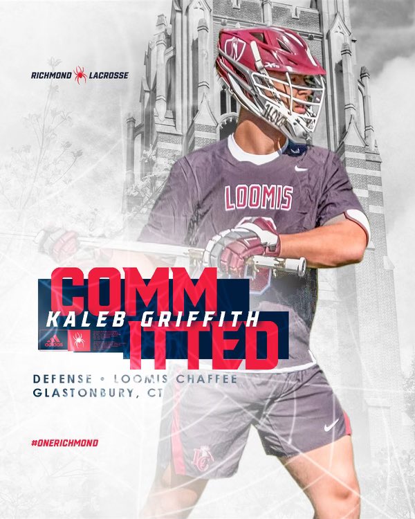 I’m excited to announce my commitment to play division 1 lacrosse at the University of Richmond. I want to thank my family, friends, and coaches who have helped me along the way!!!! Go Spiders🕷
