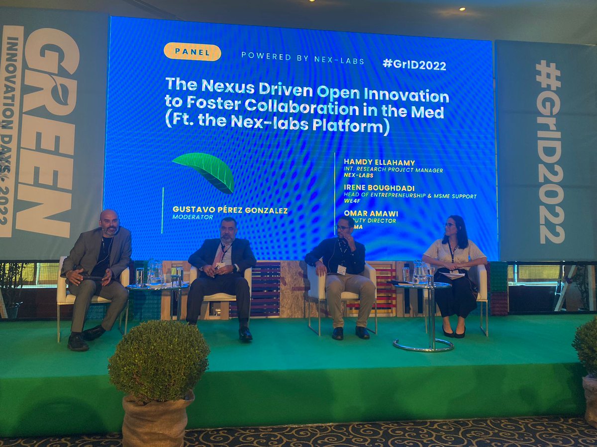 PrimaProgram's tweet photo. Today! 

@Omar_M_Amawi, Deputy Director of @PrimaProgram, has participated in a panel on "The Nexus Driven Open Innovation to foster Collaboration in the Med (Featuring the @nex_labs Platform) during the Green Innovation Days 2022. 

#GrID2022 https://t.co/ayfUfjGWSs
