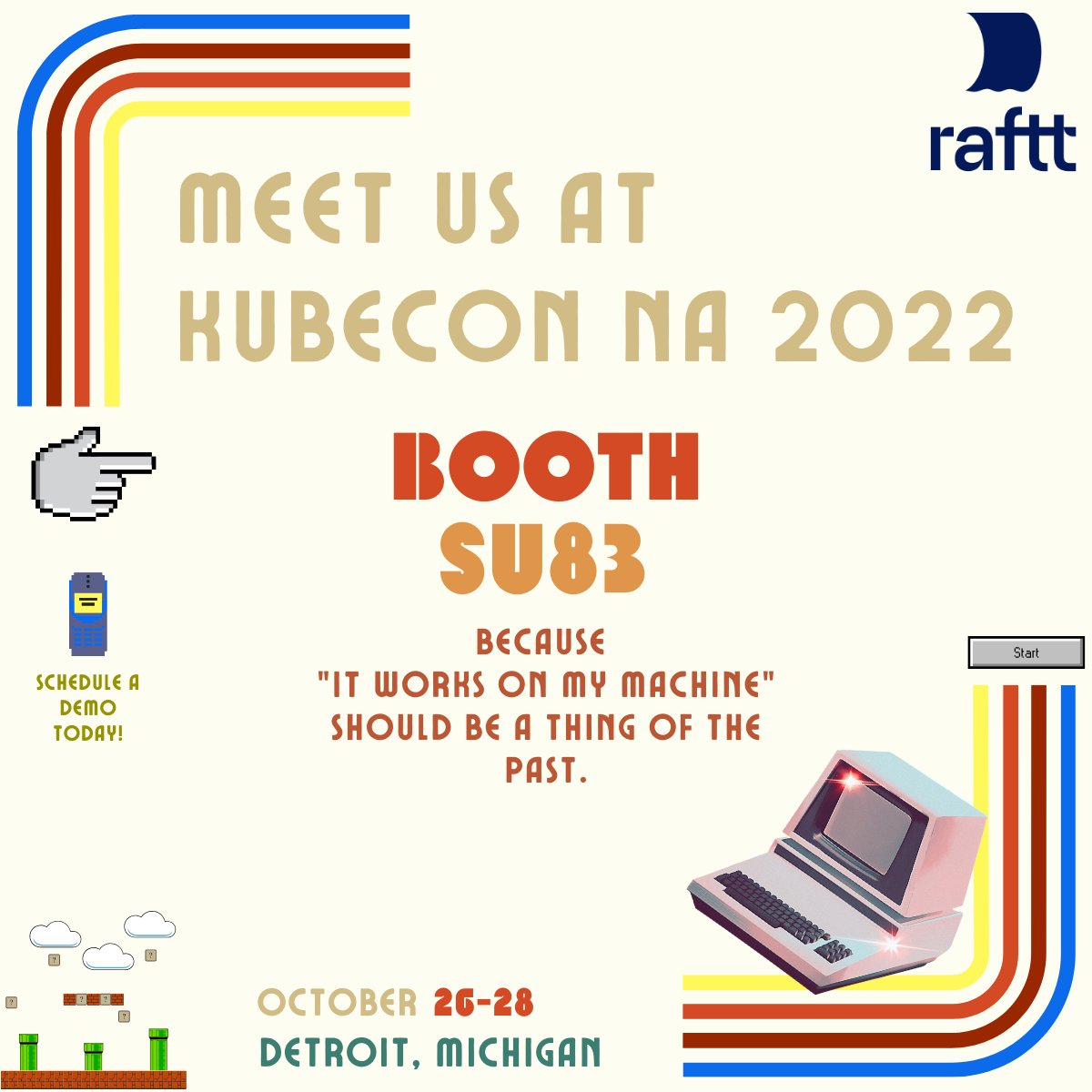 Attending #kubecon NA? Let's meet at SU83.

We found it easy to remember our booth number 83':
The mobile phone was invented, the original Mario Bros. was released, and the Cabbage Patch Dolls became a huge hit. 🥬😉
Now that you remember us - let's meet 👇🏼lnkd.in/eNb4jNg3