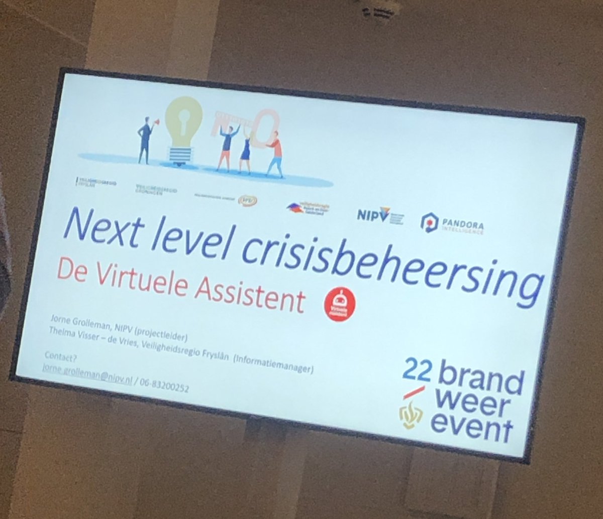 PyroPietje's tweet photo. Met een virtuele assistent de crisis beheersen 🤔 ben benieuwd #brwe2022 next level @NIPV_NL https://t.co/fEYDuGGwqp