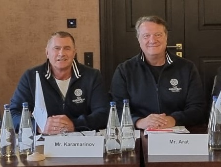 With Hasan Arat, Chairman of the EOC Coordination Commission for the European Games 2023, working on the preparations for the Games.