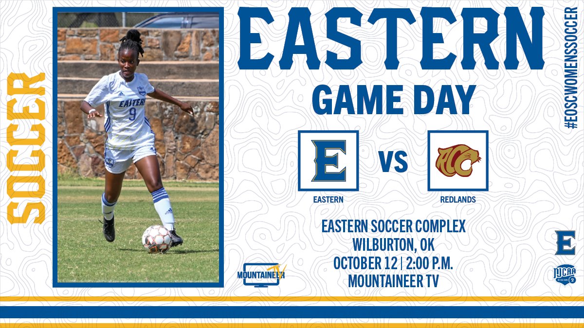 eosc_wsoc's tweet photo. It's Game Day! Come watch us take on Redlands! Can't join us in person? No problem! Our game will be broadcast live on Mountaineer TV! #TheE #EOSCWomensSoccer #NJCAAWSOC
⚽️ vs. @AthleticsRcc
⏰ 2:00 PM
🏟 Eastern Soccer Complex
📍 Wilburton, OK
📺 https://t.co/RdPbmbGOov https://t.co/Eof6Oo7Mnc