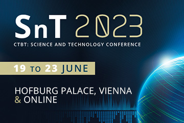 📣Registration &amp; call for abstracts now open for #SnT2023! Join over 1000 scientists, technologists, academics, students, &amp; #CTBTO representatives for weeklong event in Vienna! 
🗓️ Deadline for abstract submissions - 30 November 
💻 More details at bit.ly/3Mr7Xeu