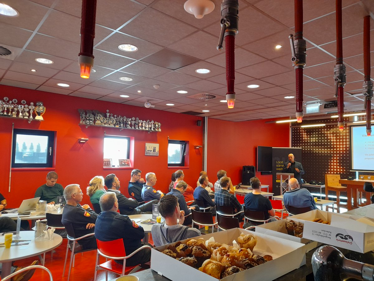micnlnl's tweet photo. 🌯Wrap up time! 
Wat vinden de @gez_brandweer, @VRZHZ en @Vr_RR van MIC’s ingeslagen weg? We vroegen het ze tijdens ons intern event bij @BrandweerOBL. Demo’s van @BRW_TDV_NL en SAFE Rotterdam 3D toonden het belang van #data voor #veiligheid en waren de 🍒 op de 🎂diagram! https://t.co/t8bqAHsxa2