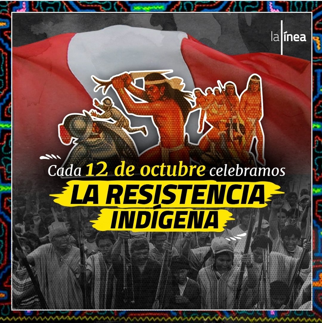 El 12 de octubre NO FUE un encuentro de dos civilizaciones, fue el inicio de la colonización y de la RESISTENCIA INDÍGENA ✊