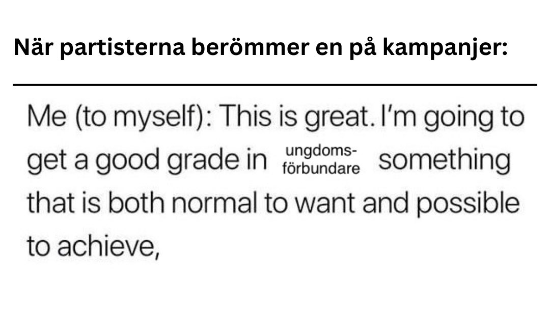 Insåg nu att jag glömde tweeta mitt bästa skämt på hela valrörelsen