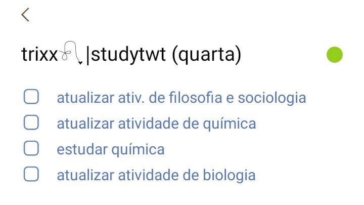 studyphot's tweet image. ⸺ bom diaa, studytwt, sei que é feriado mas o que irei fazer hoje é isso aqui, entao bora estudar 🥴

⌕ search: #studytwtbr, #studytwt, #study, #goodmorning!