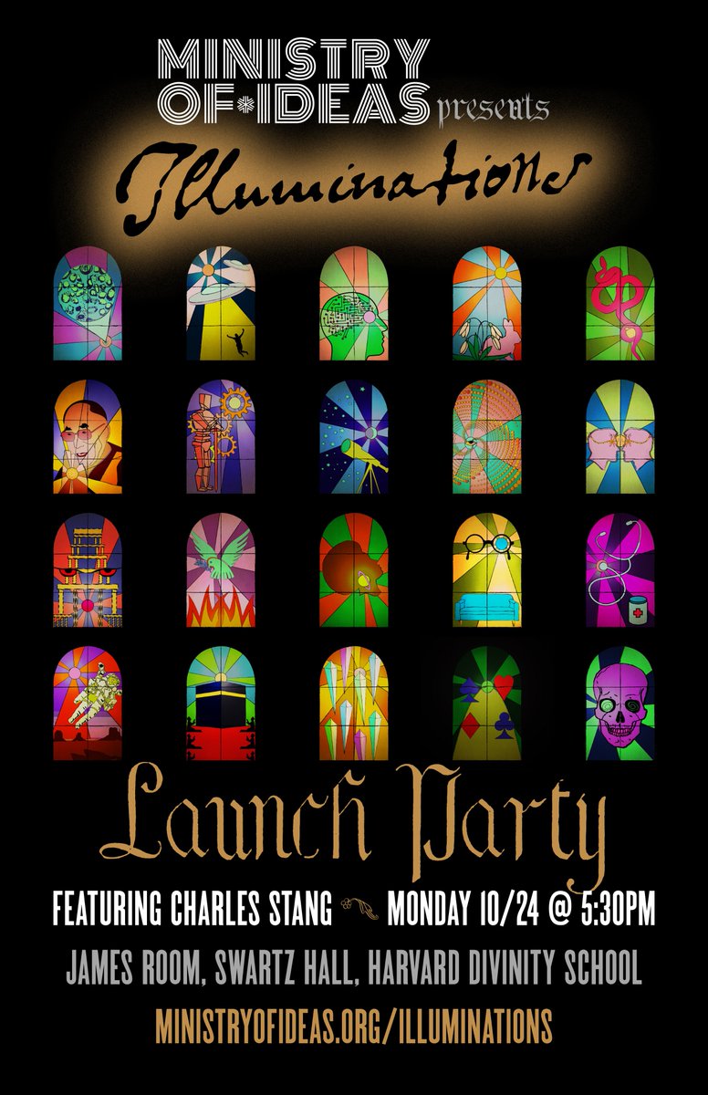 On Oct 24th, <a href="/ministryofideas/">Ministry of Ideas</a> is launching Illuminations, a new podcast series about the untold friendship of religion and science.

For those in the New England area, please join us for a launch party at <a href="/HarvardDivinity/">Harvard Divinity</a> 10/24 5:30pm.

More info here 👇

ministryofideas.org/illuminations