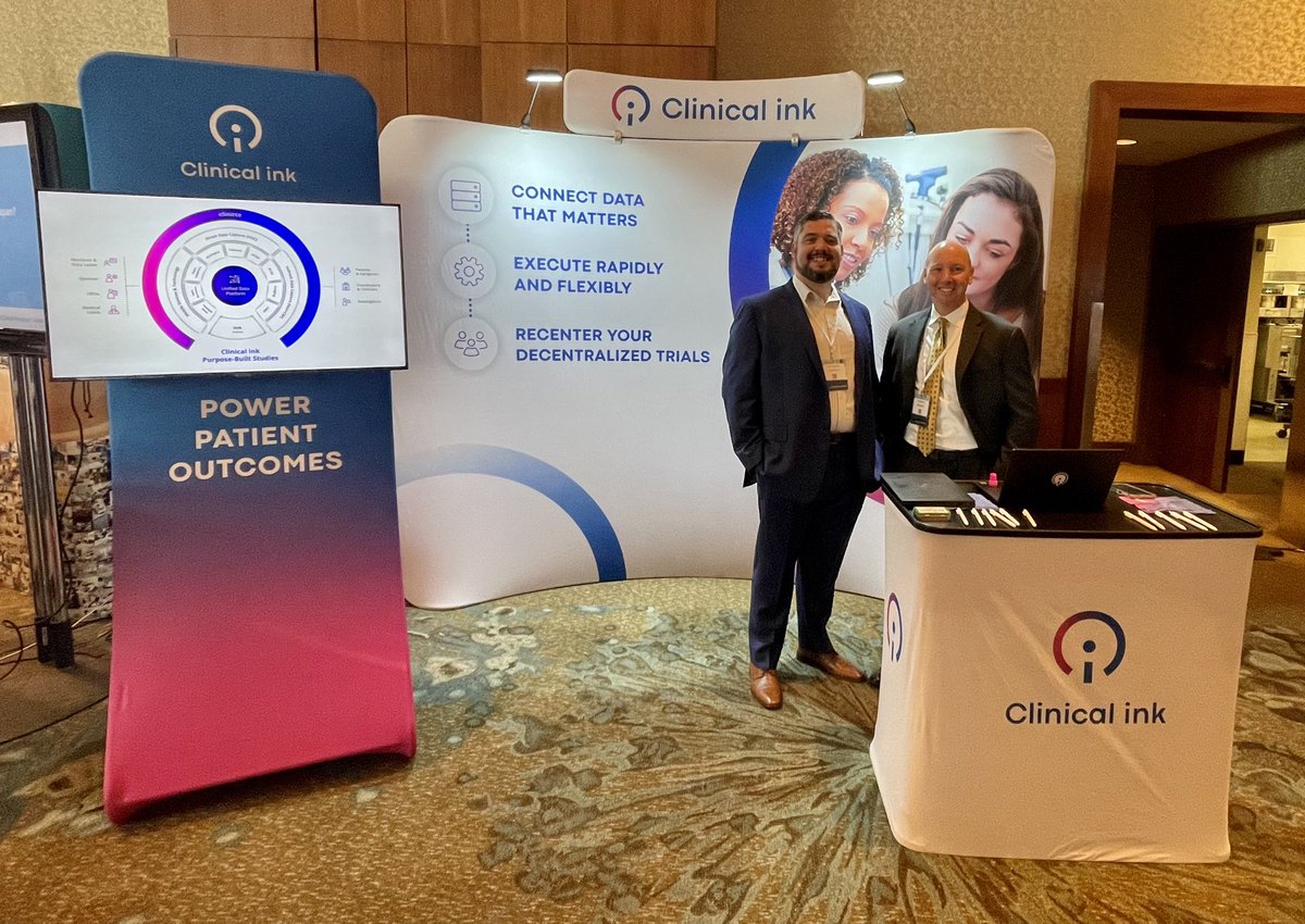 Tenacre's tweet photo. Don’t miss a demo (booth 4) from the leading clinical research eSource solution provider @Clinicalink 

#clinicaltrials 
#esource
#ecoa https://t.co/jEXNnrsXkb