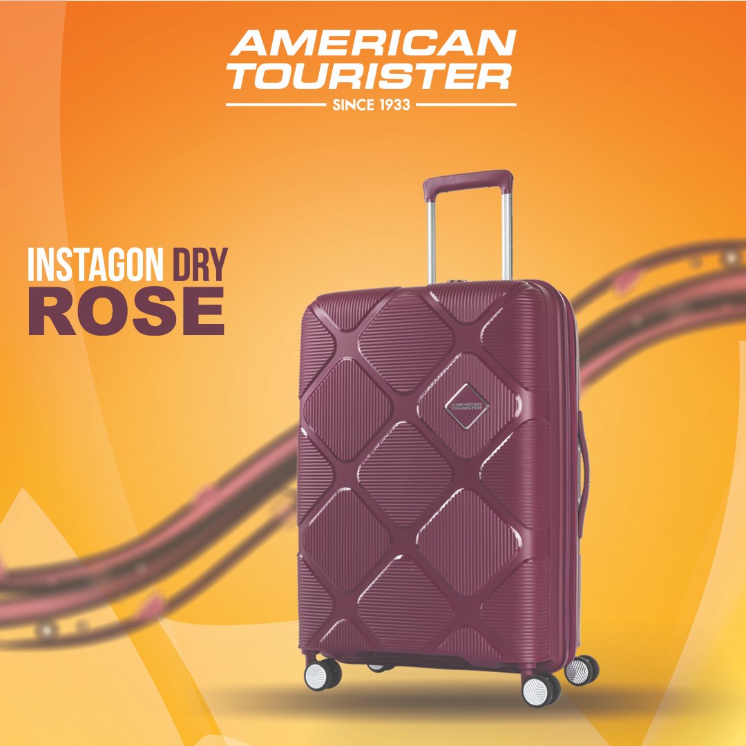 ATofficialke's tweet photo. Instagon Dry Rose captures the spirit of modern travel. Beauty. Lightweight. Smooth. Secure. Spacious. The Polypropylene case is beautiful and functional from the inside out and prevents brittle breakage, adding extra durability to your luggage. 
#americantouristerke https://t.co/2sLARYvCuI