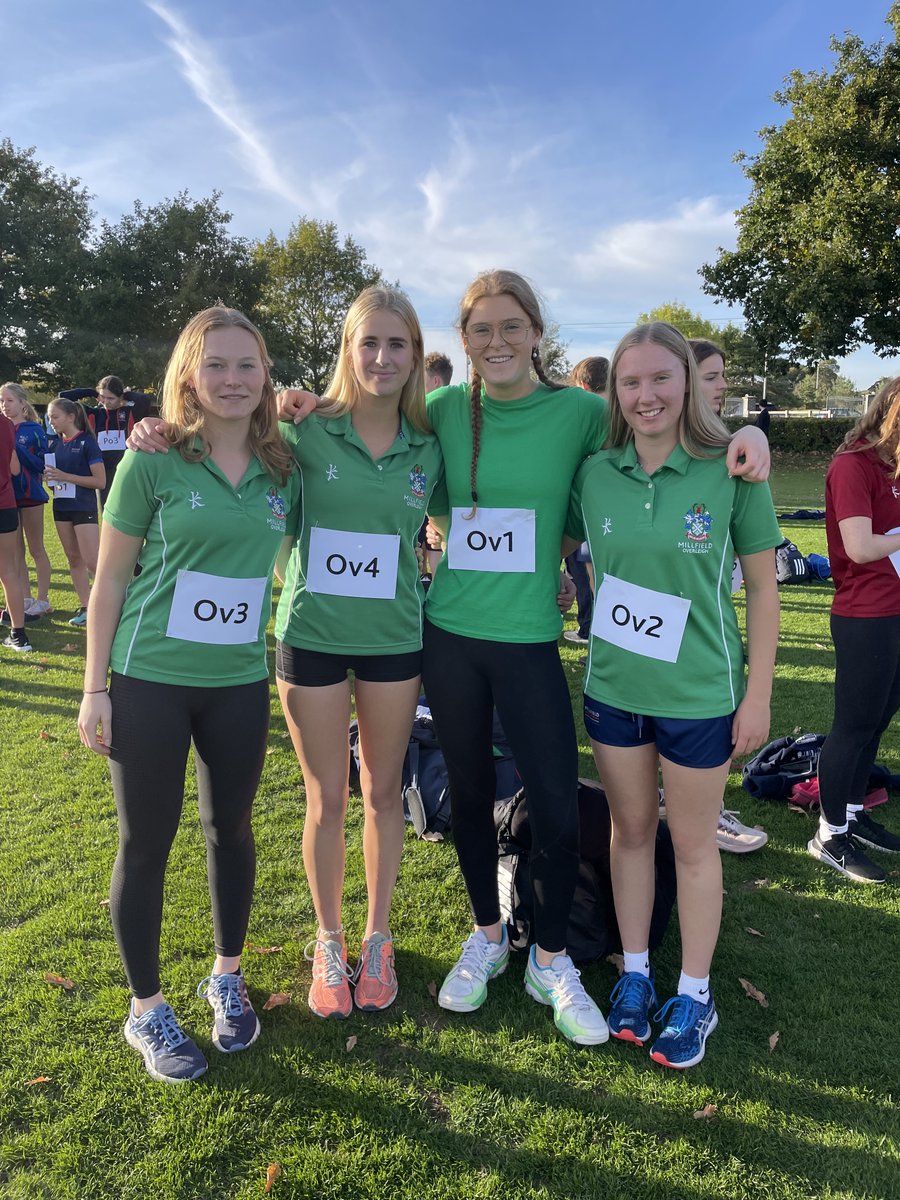 Fantastic performances from our Junior and Senior Overleigh girls. Well done to our juniors who won their race.