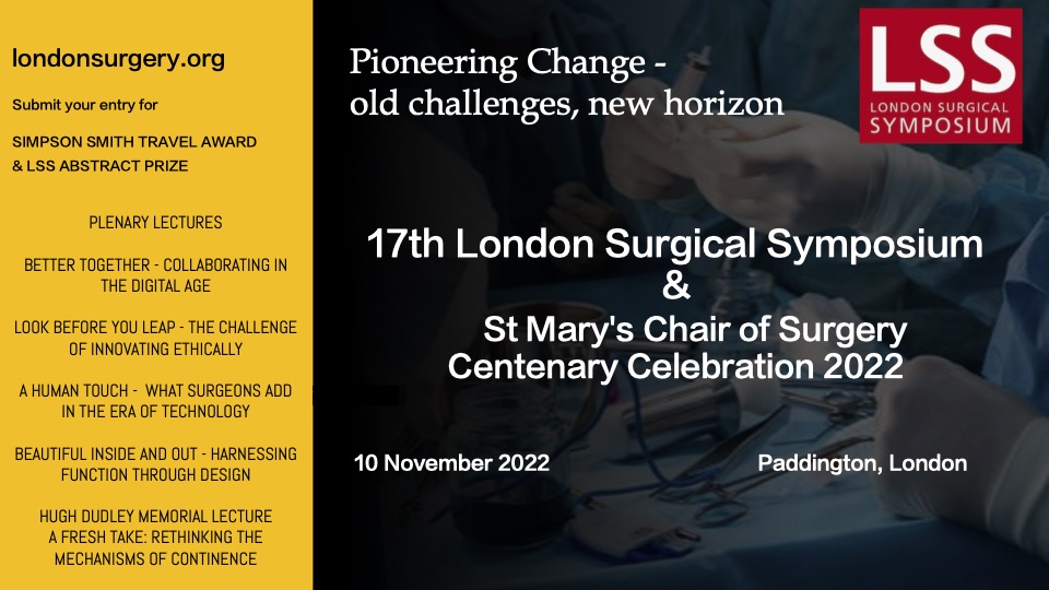 The London Surgical Symposium is an ideal forum to present your research. Abstracts of work from original research, audits, systematic review, case reports and pilot projects in all fields of surgery will be considered. Find out more ⬇️ londonsurgery.org/#:~:text=LSS%2… @EmmaVCarrington