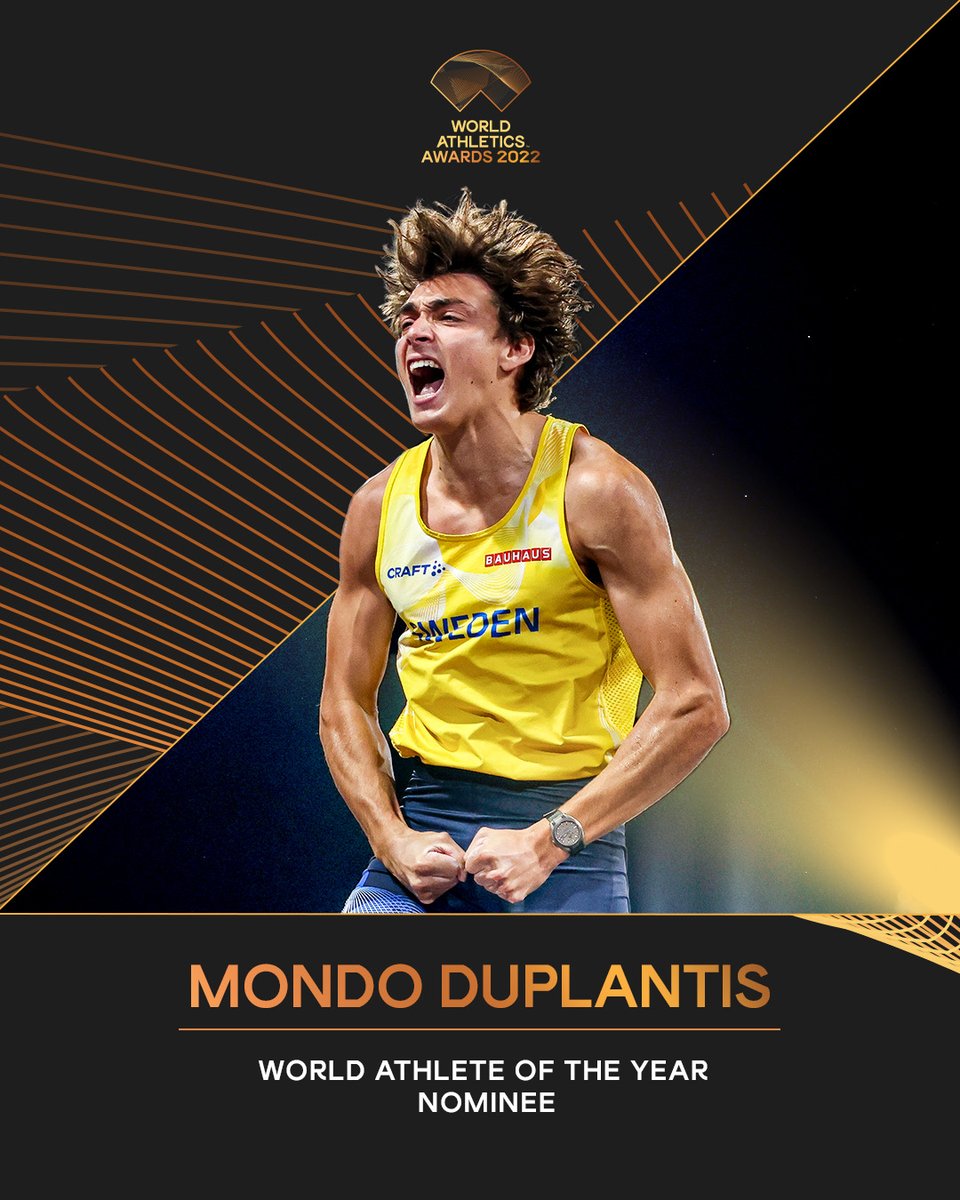 Male Athlete of the Year nominee 🇸🇪 Retweet to vote for @mondohoss600 in the #AthleticsAwards.