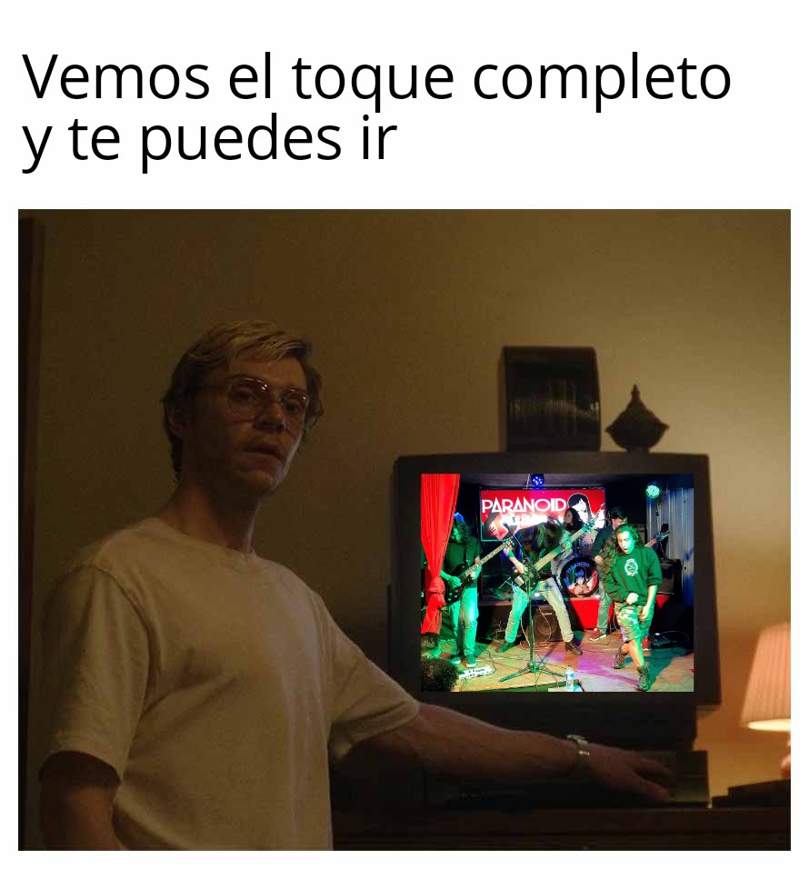 ingeedwardrub's tweet photo. No puedes perderte ningún toque en @ParanoidRockBar 🤘
#concert #comedia #rockband #rock #comedy #aguardientenectar #memes #punkrock #pop #concierto #ironmaiden #metal #livemusic #stones #ironman #cerveza #beer #rockandroll #fender #heavymetal #heavyrock #rollingstones #punk https://t.co/M5fH694Fp0