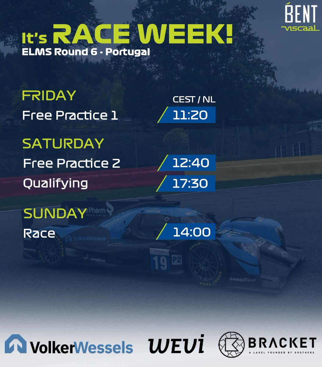 BentViscaal's tweet photo. This is our weekend schedule at Portimão, be sure to tune in! 🇵🇹👊 https://t.co/zwWZuuYJee