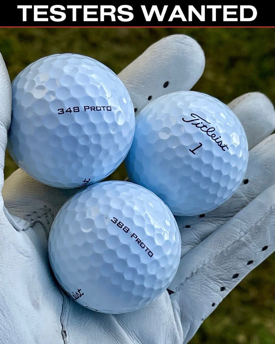 MyGolfSpy's tweet image. RETWEET TO TEST 🚨 @titleist 2023 Prototypes

We need 10 readers to test and report back on Titleist's latest White Box drop.

Be a part of the data that 17 Million + golfers rely on worldwide 🌏

HOW TO: 
‣ RETWEET
‣ FOLLOW @MyGolfSpy 
‣ APPLY HERE 📍 bit.ly/whitebox2023