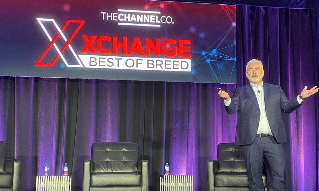 Optiv's tweet photo. At @CRN's #BOB22 conference, @LynchCyberCEO shared five themes to watch in 2023 with channel companies. 🔮

For more insights and resources, visit https://t.co/jbbKWGmfab. #CyberRisk https://t.co/iL8OPxBN20
