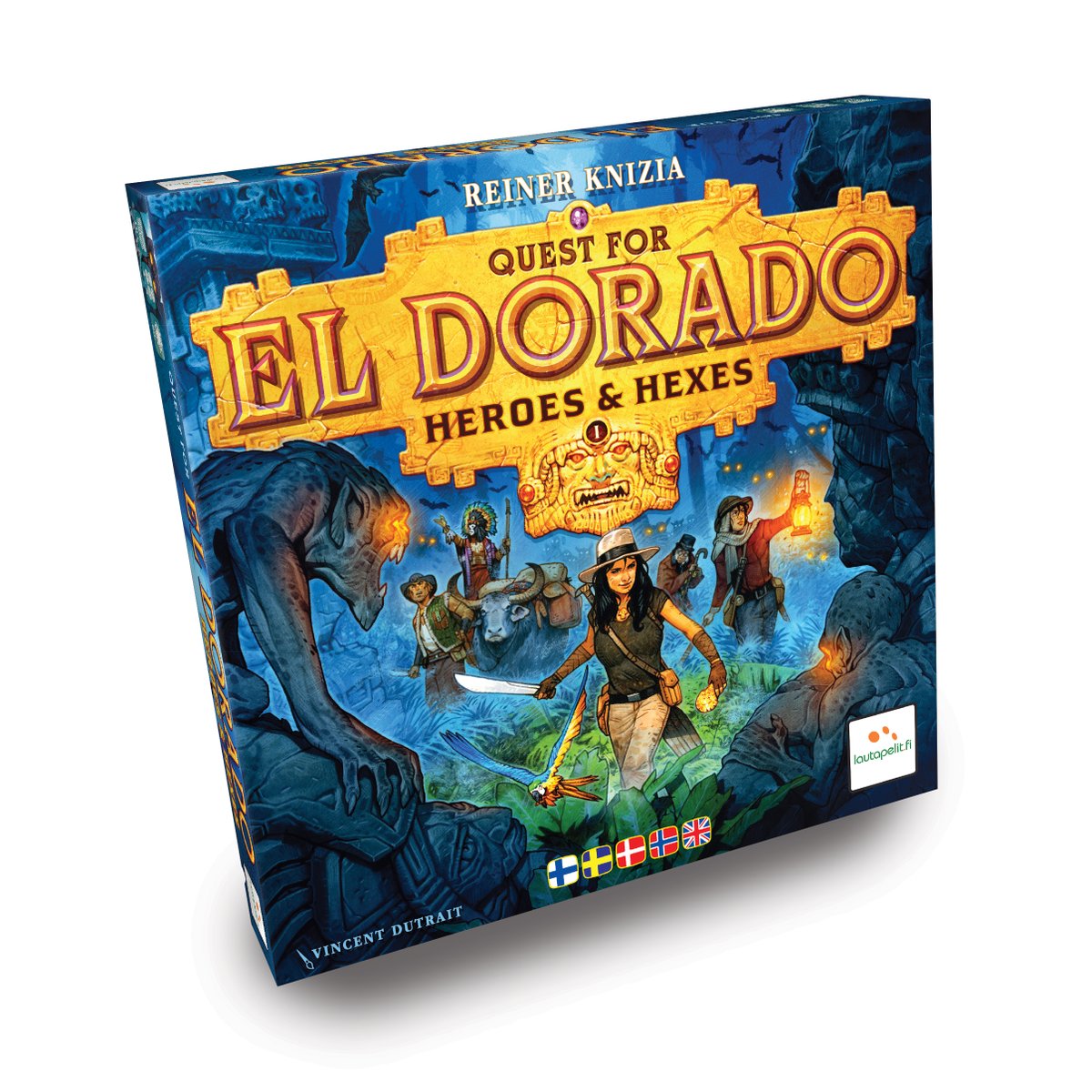 ReinerKnizia's tweet photo. Another two expansions for The Quest for El Dorado are now available from Lautapelit in Finland - Heroes &amp; Hexes and Dangers &amp; Muisca. Enjoy the challenge! https://t.co/AqfLkOPIUC