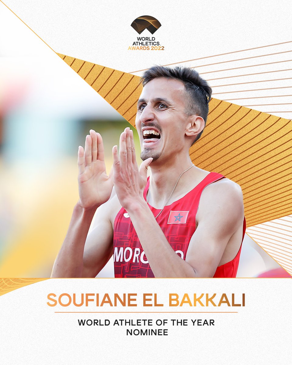 Male Athlete of the Year nominee 🇲🇦 Retweet to vote for Soufiane El Bakkali in the #AthleticsAwards.