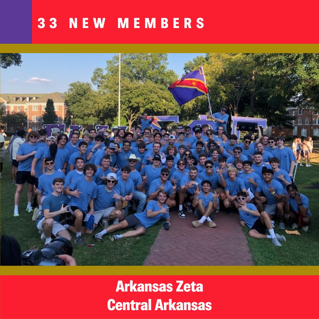 Sigma Phi Epsilon on Twitter "Central Arkansas at Arkansas Zeta goal 25 ️, new members 33