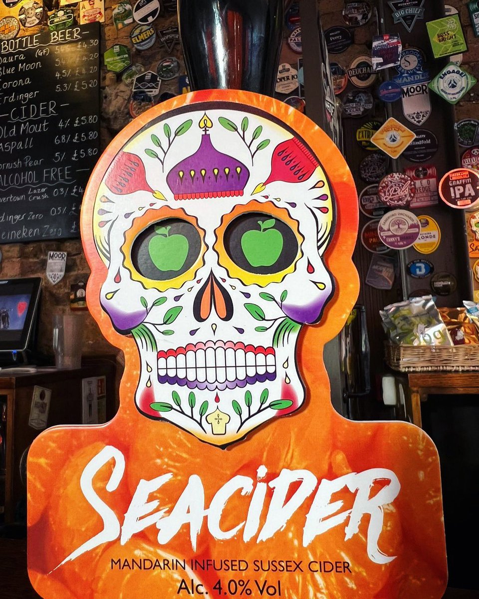 This delicious cider is now on tap. 

Mandarin infused cider from <a href="/SeaCiderSussex/">SeaCider</a> 🍺

#thewestbury #thewestburyn22 #n22 #seacidersussex #seacider #mandarincider #cider #turnpikelane