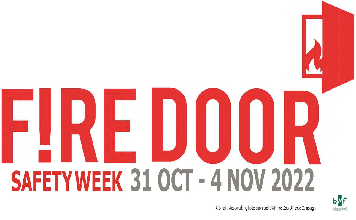 Fire Door Safety Week 2022 will be taking place between the 31st October until 4th November 2022. Help us raise awareness of the crucial role a fire door can play in helping to save lives and protect property.  Close the Door on Fire. firedoorsafetyweek.co.uk
#FDSW22